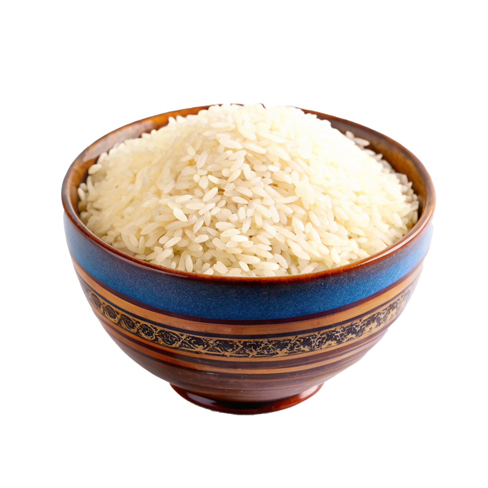 A Bowl of Delicious Cooked White Rice Ready to Eat png