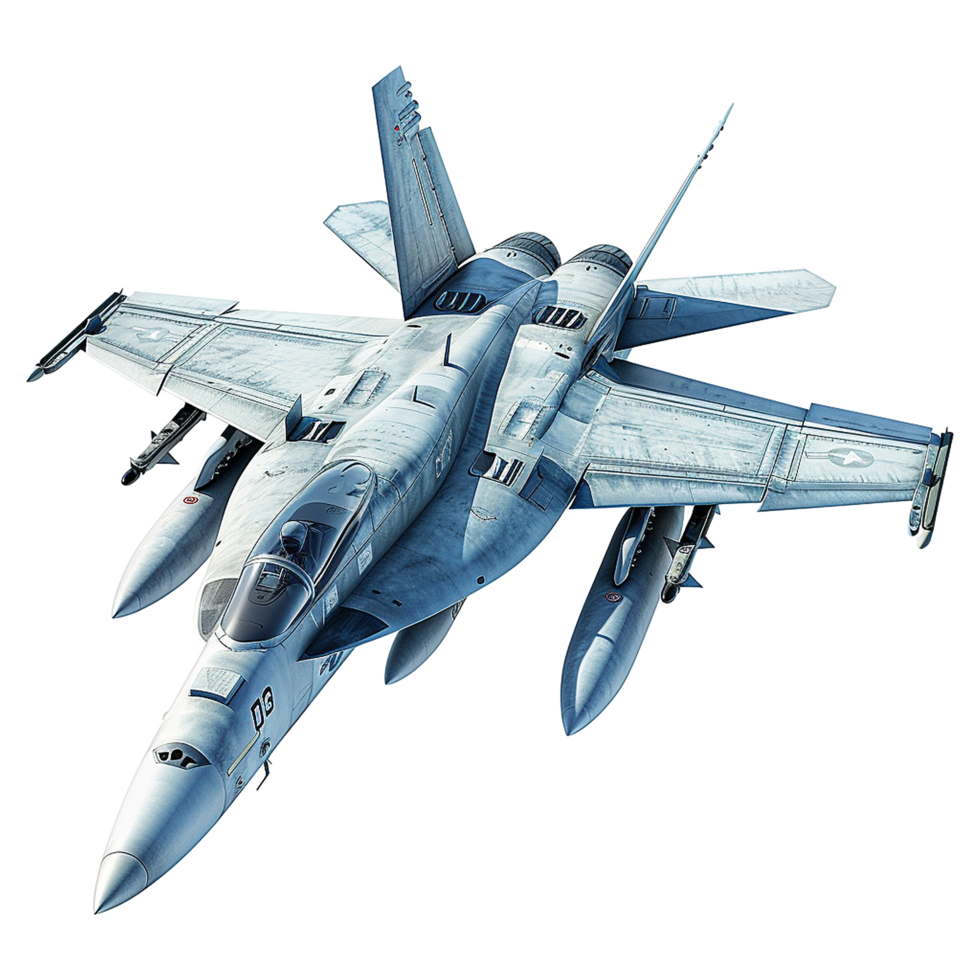 Detailed Closeup US Navy Boeing Super Hornet Fighter Jet in Flight png