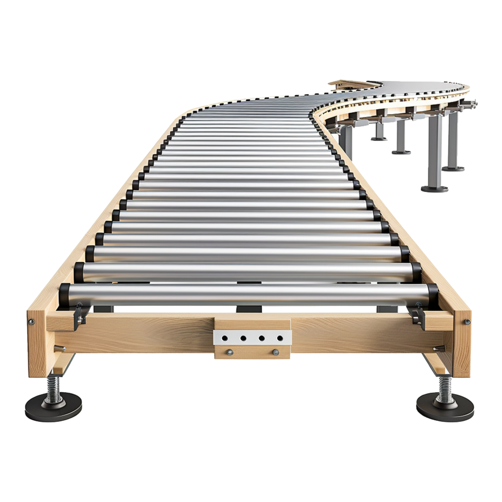 Roller Conveyor System for Efficient Material Handling png