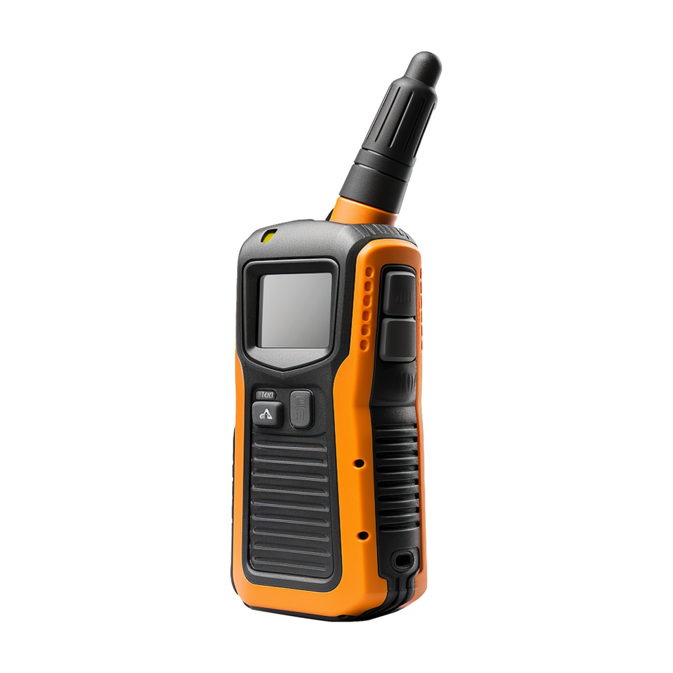 Professional Rugged Two Way Radio with LCD Screen and Antenna for Outdoor Communication png