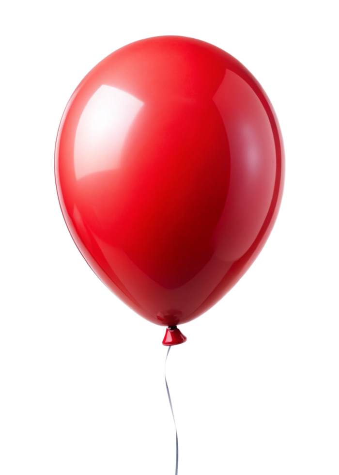 A single red balloon floats against a black background a perfect image for celebrations and events png