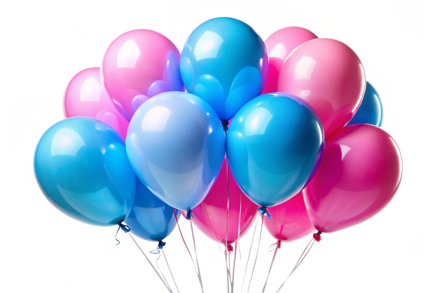 A Bunch of Balloons Floating in the Air png