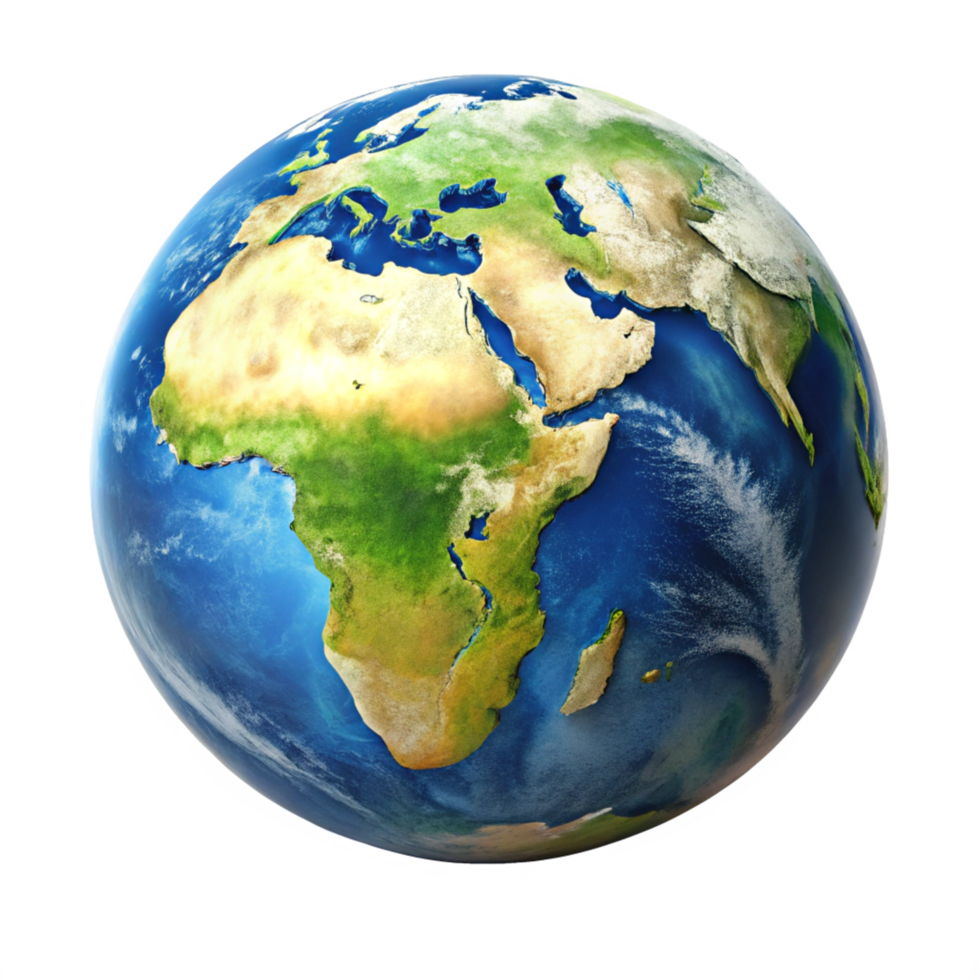 Stunning HighResolution Image of Planet Earth Showing Africa and Eurasia png