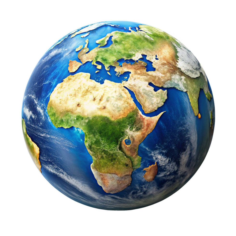 A Stunning HighResolution Image of Planet Earth Showing Africa and Europe png