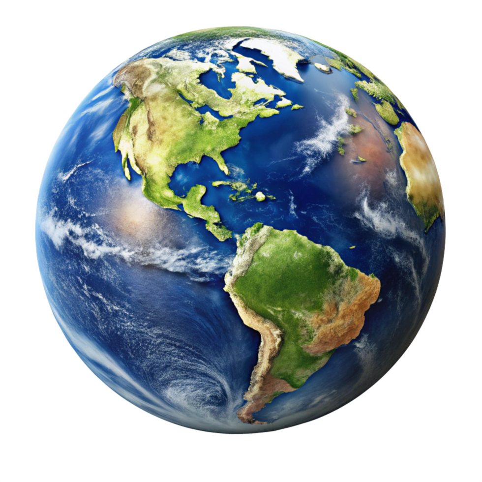 A Stunning HighResolution Image of Planet Earth Showing North and South America png
