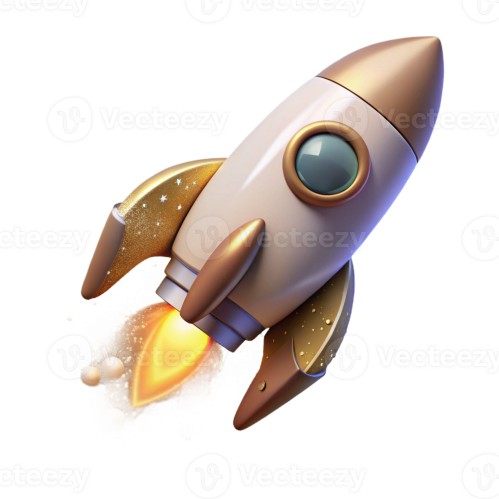 vibrant traditional Rocket Launch Into Space Transparent for Space Travel detailed png
