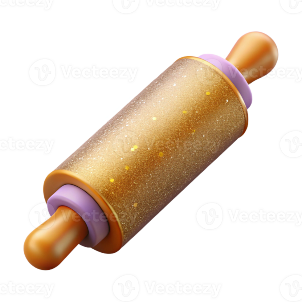 elegant modern Rolling Pin for Dough Cutout for Bakery Websites detailed png