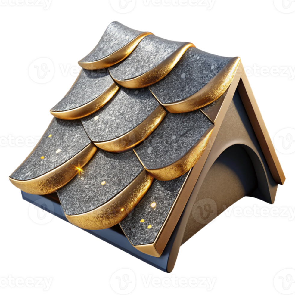 magnificent classic Roof Shingles Asphalt Texture Isolated premium png