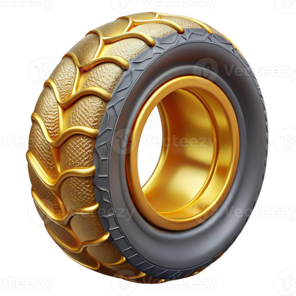 serene artistic Rubber Texture Tire Tread Cutout for Automotive Design detailed png