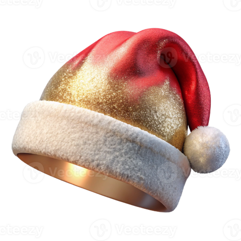 serene modern Santa Hat Festive Headwear Transparent high quality png