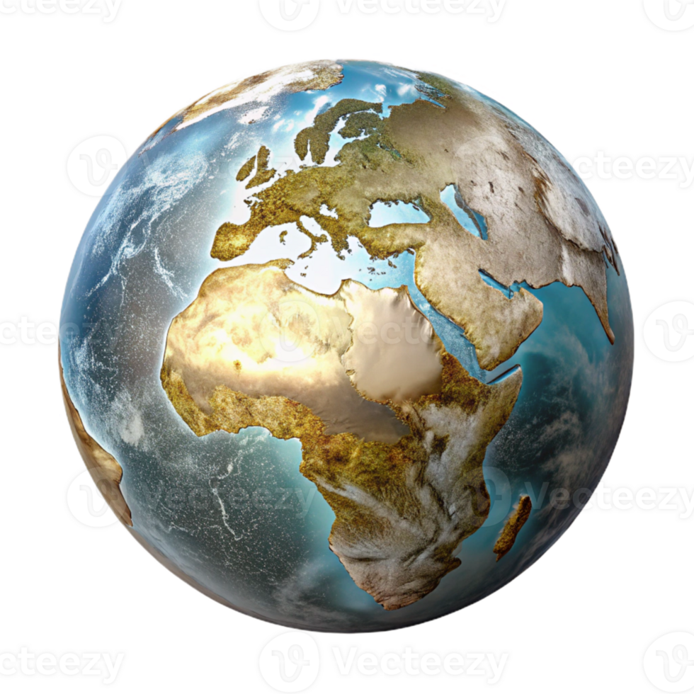 dramatic contemporary Satellite View Map of Earth Transparent for Global Perspectives premium png