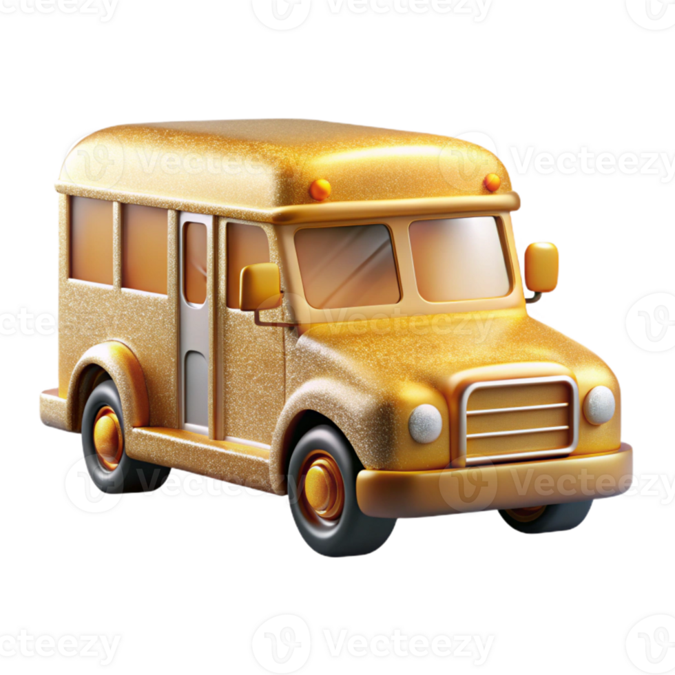 wonderful abstract School Bus Icon Transparent Background for Education Projects detailed png