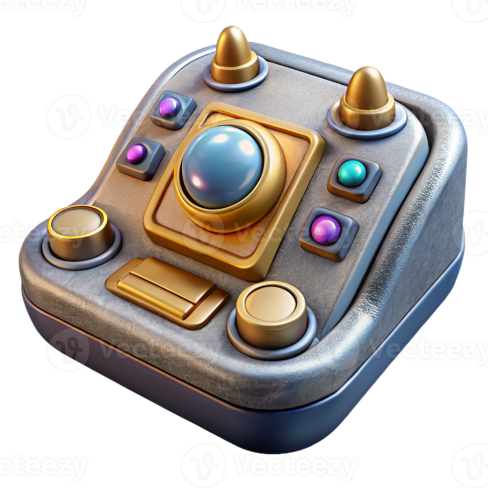 wonderful classic Sci Fi Spaceship Control Panel Isolated for Game Ui high resolution png