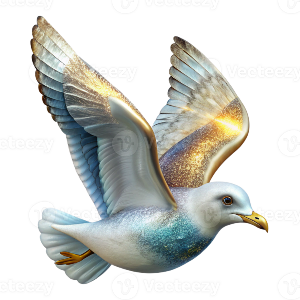 dramatic classic Seagull Bird in Flight Transparent for Seaside Projects genuine png