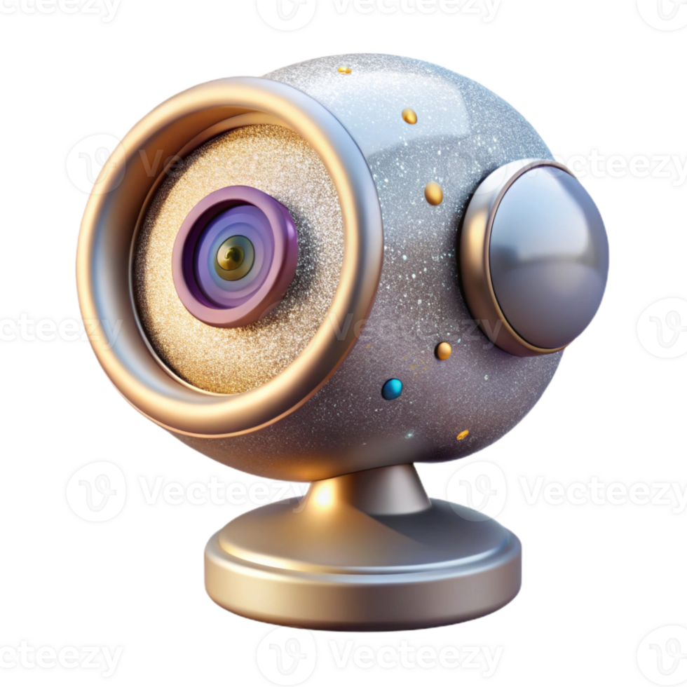 dramatic contemporary Security Camera with Motion Detection Home Security Isolated for Safety Measures high resolution png