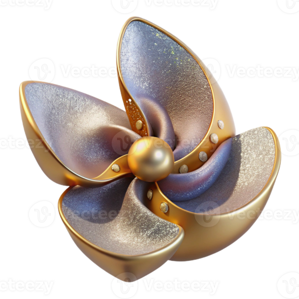 impressive artistic Ship Propeller Transparent Background for Maritime Engineering png