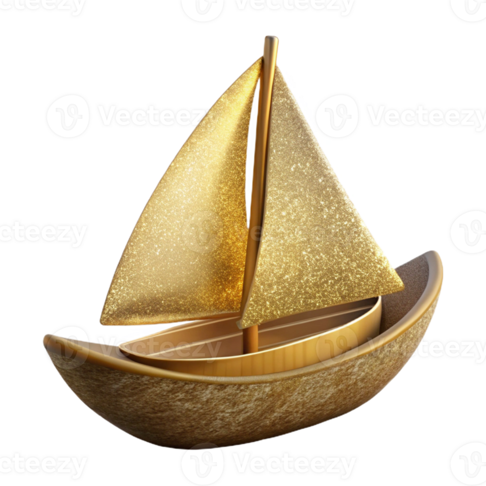 dramatic classic Silhouette Boat Sailing Cutout for Marine Graphics premium png