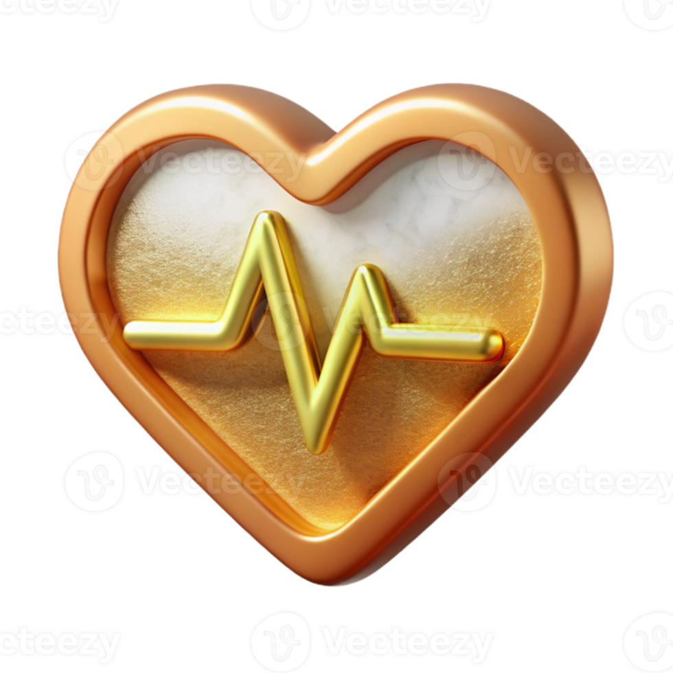 vibrant artistic Simple Heartbeat Medical Icon Transparent for Healthcare Publications high quality png