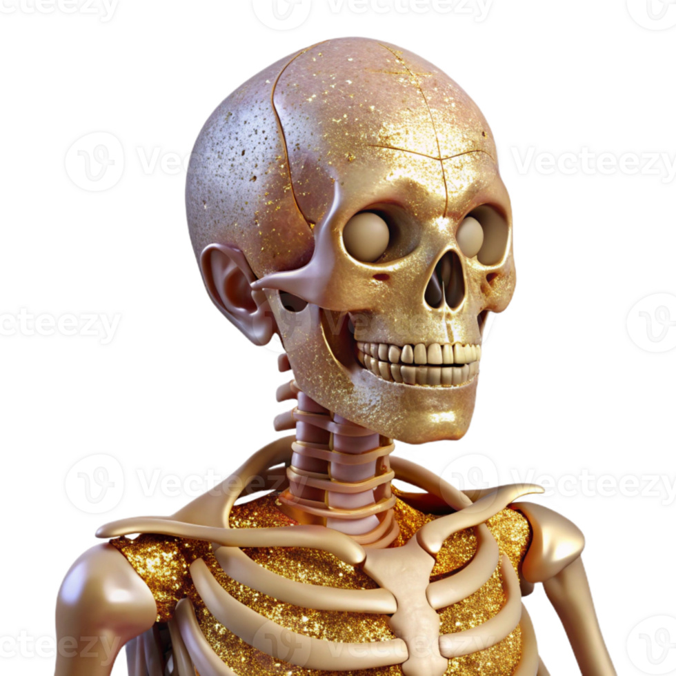 impressive artistic Skeleton Human Anatomy Medical Illustration Isolated for Healthcare genuine png
