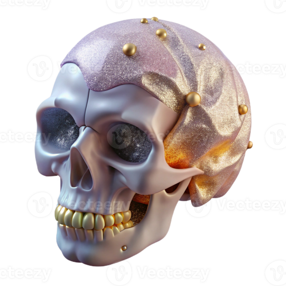 magnificent vintage Skull Anatomy Bone Structure Science Transparent Medical Study professional png