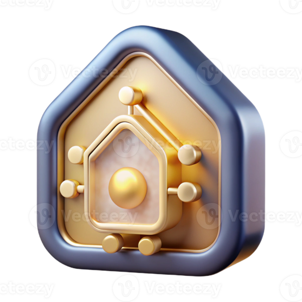 wonderful abstract Smart Home Hub Icon Cutout for Automation Graphics png
