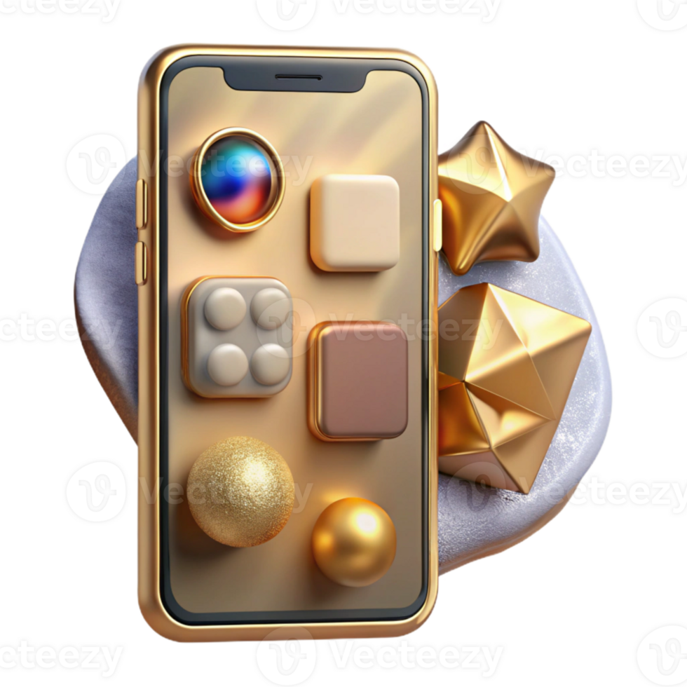 sereno astratto smartphone mobile App ui elementi trasparente per UX professionale png