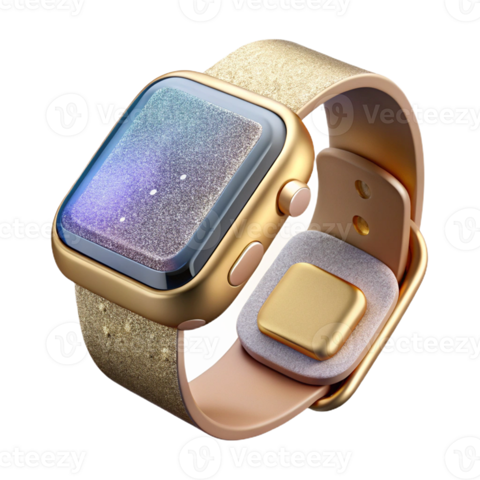 serene contemporary Smart Watch with Fitness Tracker Isolated high quality png