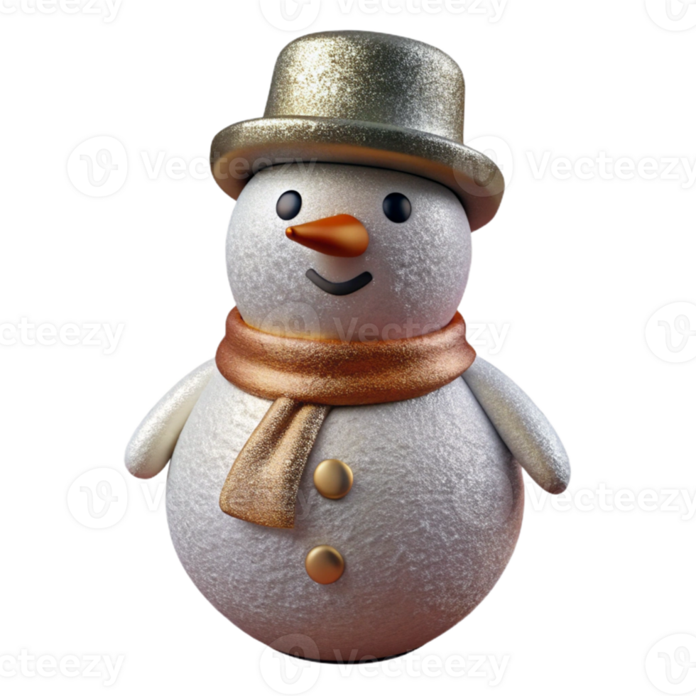 extraordinary contemporary Snowman Isolated Cutout for Winter Holidays detailed png