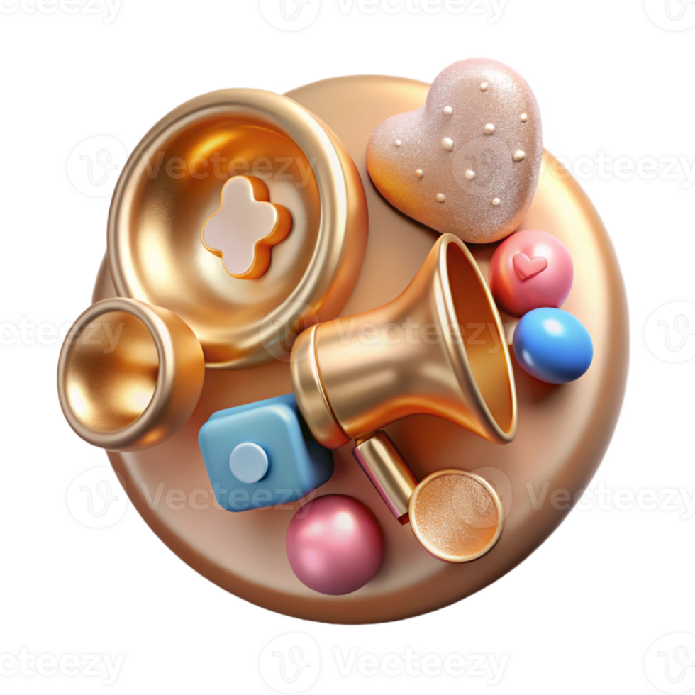 vibrant abstract Social Media Healthcare Marketing Isolated for Online Engagement exclusive png