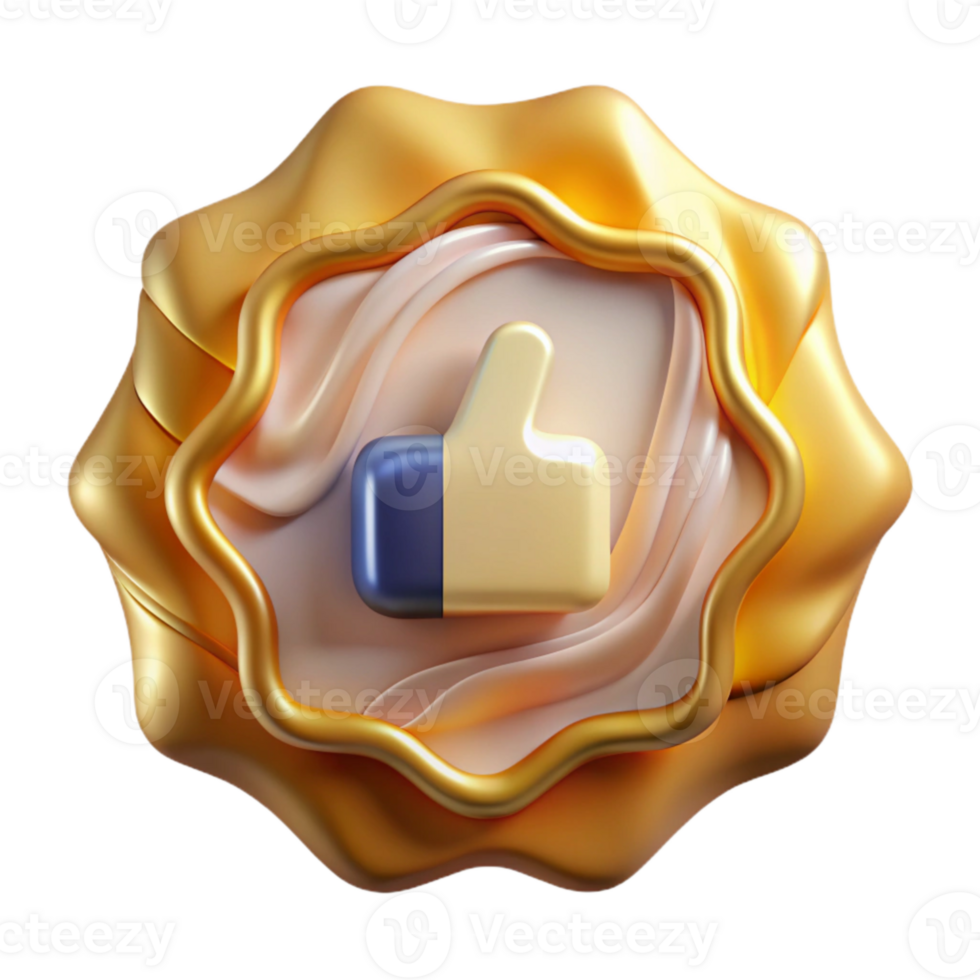 stunning artistic Social Media Like Button Cutout for Engagement Metrics original png