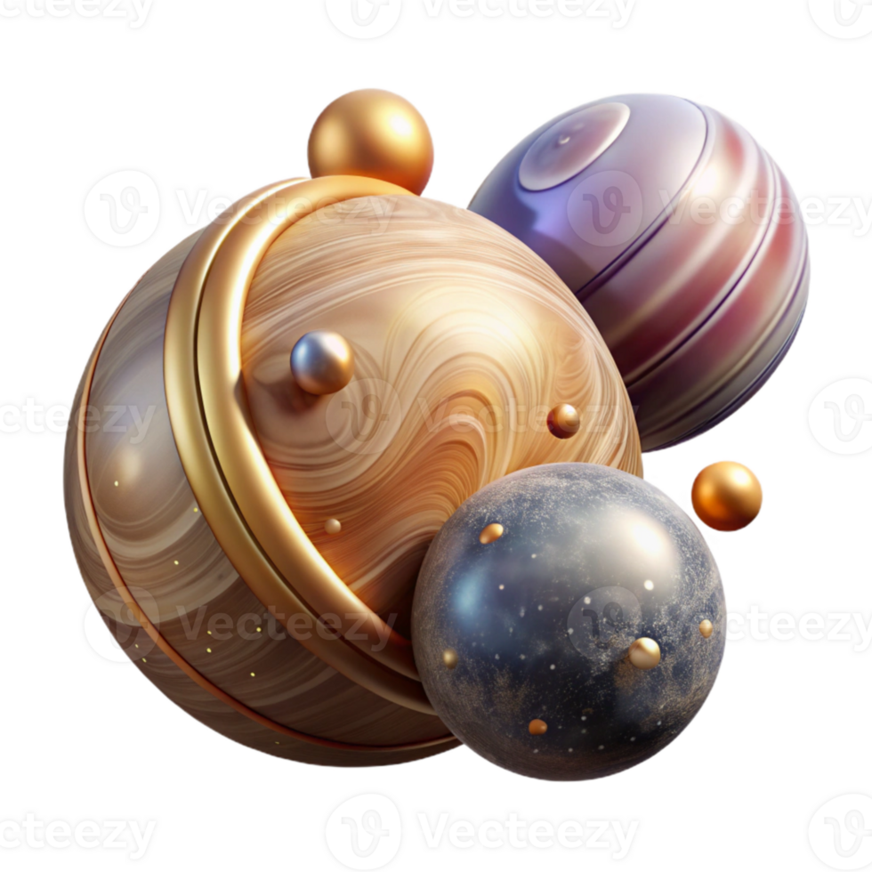 elegant creative Solar System Planets Astronomy Illustration Transparent for Space Design high resolution png