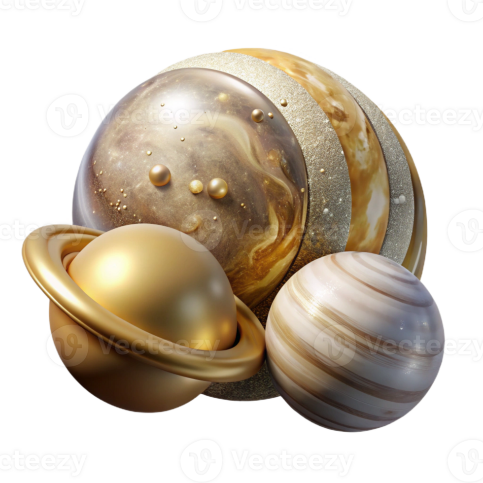 magnificent vintage Solar System Planets Astronomy Illustration Transparent for Space Design genuine png