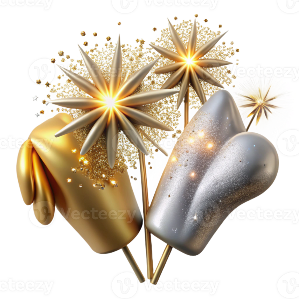 extraordinary classic Sparklers Fireworks Wedding Exit Isolated for Night Photography high quality png