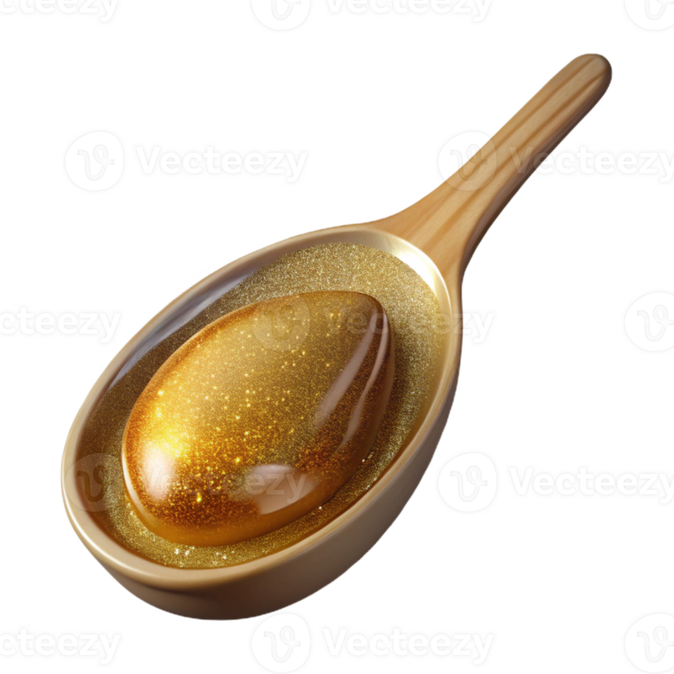serene creative Spoonful of Honey Transparent for Natural Food Products premium png