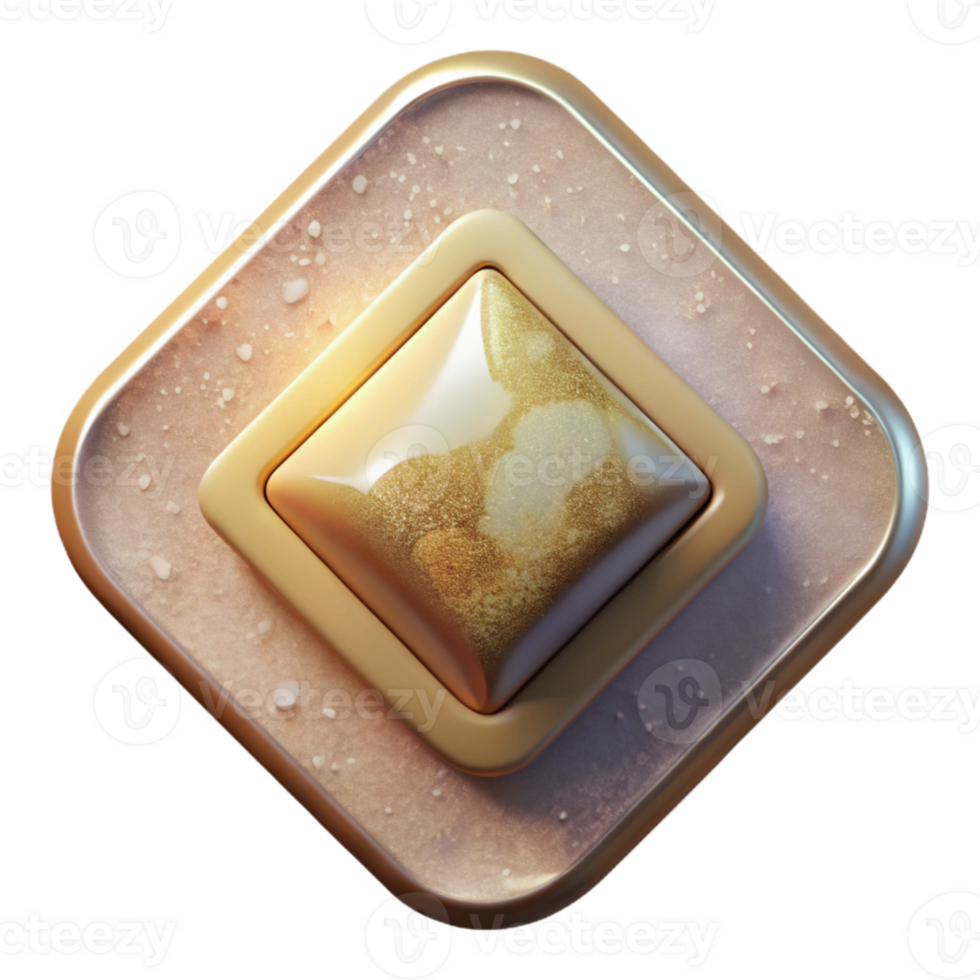 stunning creative Square Button with Icon Isolated for Mobile Interfaces high quality png