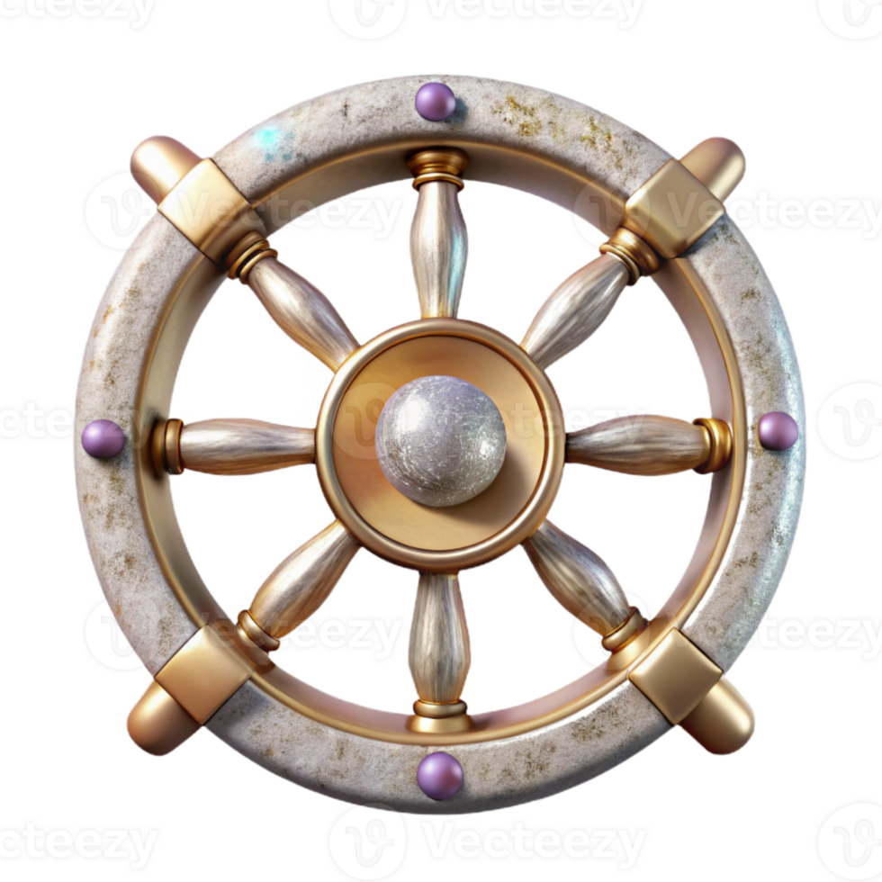 wonderful traditional Steering Wheel Ship Transparent Background for Maritime Museums original png