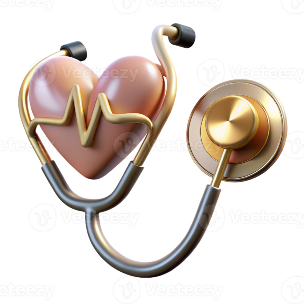 beautiful artistic Stethoscope Heartbeat Monitor Cutout Medical Graphic high quality png