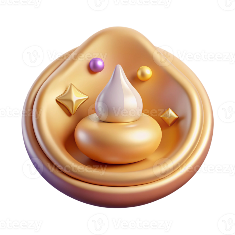 wonderful abstract Stress Management Techniques Icon Isolated for Wellness Programs authentic png