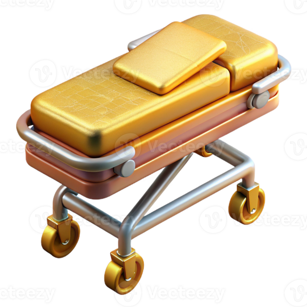 beautiful abstract Stretcher Emergency Transport Icon Isolated for Medical Use professional png