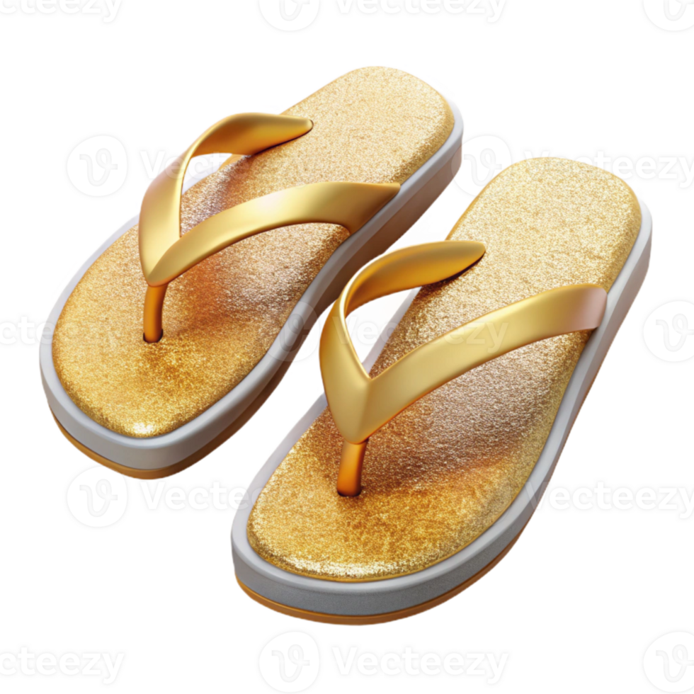 impressive vintage Summer Flip Flops Sandals Isolated for Beachwear genuine png