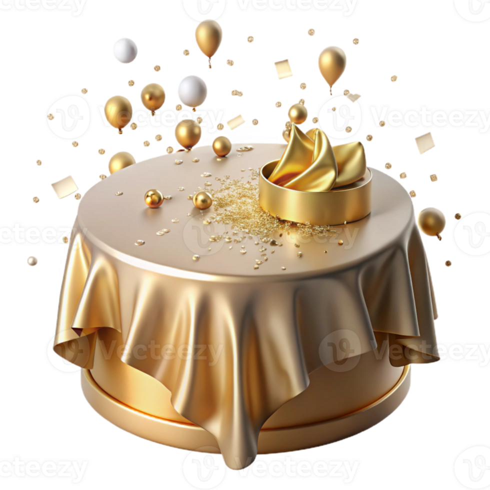 elegant classic Table Confetti Scattered Celebration Cutout for Party Scenes premium png
