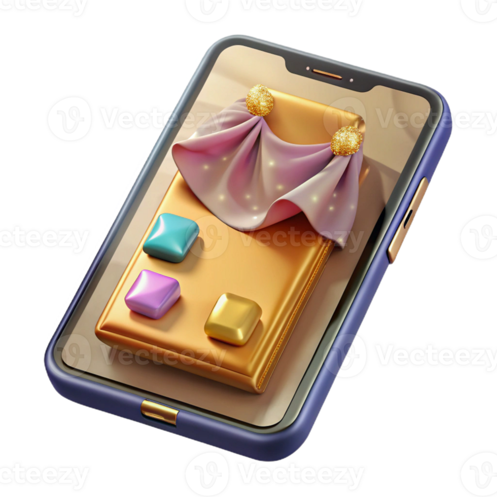 serene contemporary Tablet with Online Shopping App E-commerce Isolated for Retail Marketing authentic png