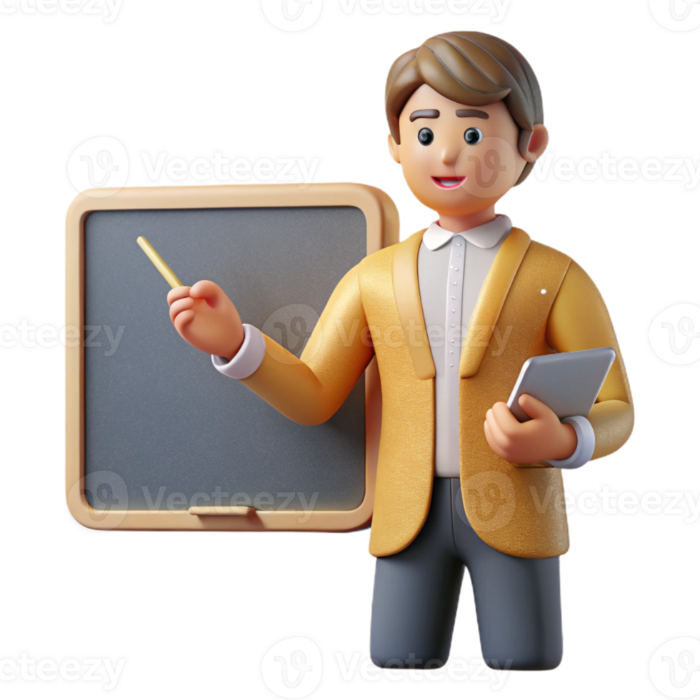 extraordinary vintage Teacher Lecturing Icon Isolated for Classroom Resources genuine png