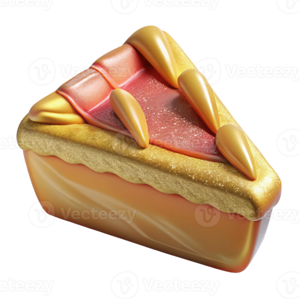 vibrant creative Thanksgiving Pie Slice Isolated for Dessert Designs png
