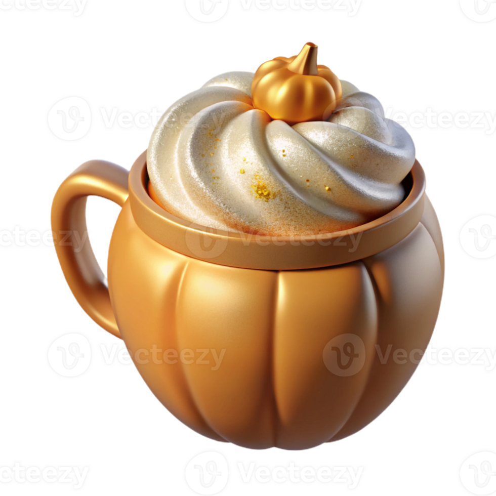 impressive vintage Thanksgiving Pumpkin Spice Latte Transparent for Autumn Beverage exclusive png