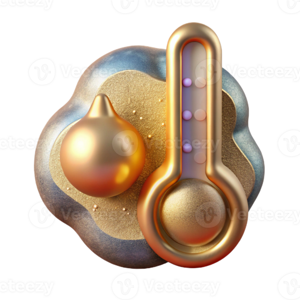 serene contemporary Thermometer Temperature Measurement Isolated for Science Diagrams png