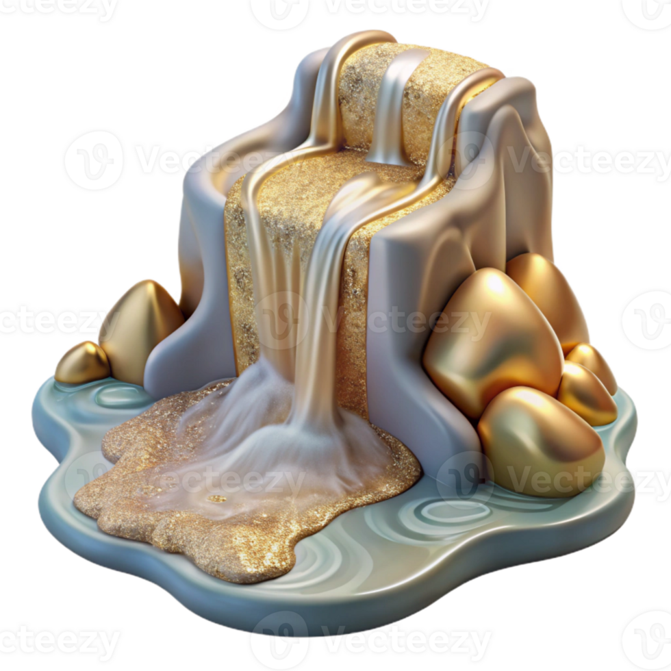 wonderful vintage Transparent Waterfall Stream for Spa Websites genuine png