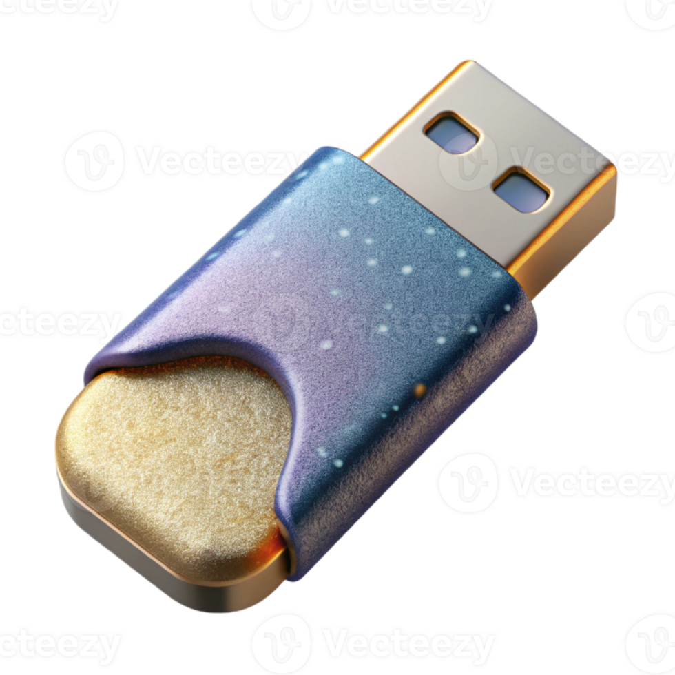 dramatic contemporary Usb Flash Drive Data Storage Device Cutout for Tech Projects premium png