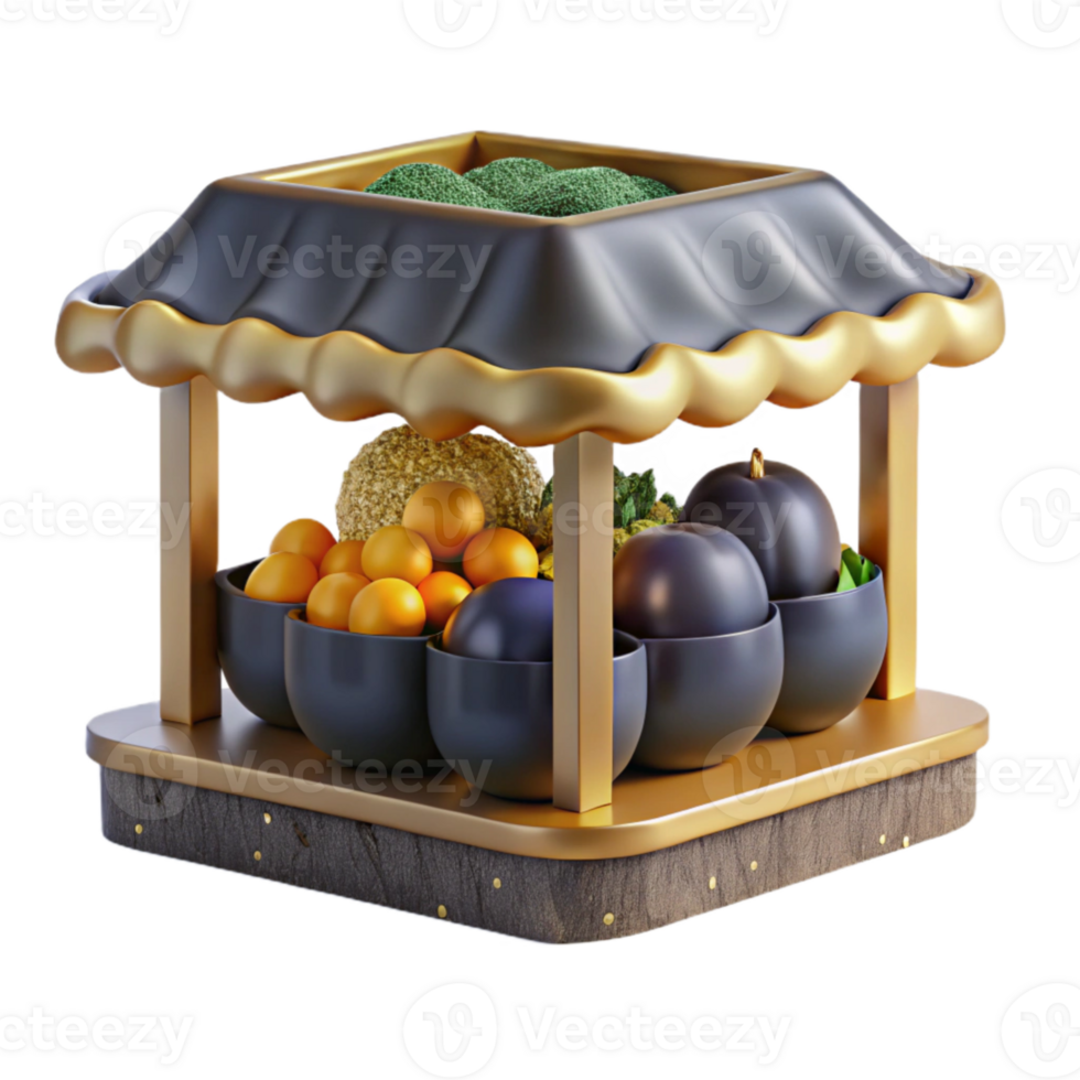 elegant rustic Vegetable Stand Cutout for Farm Fresh Produce exclusive png