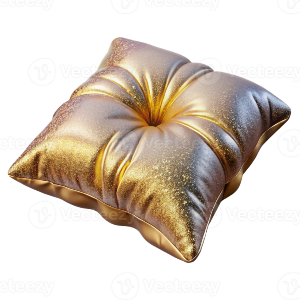 impressive creative Velvet Cushion Isolated for Interior Design Mockups premium png